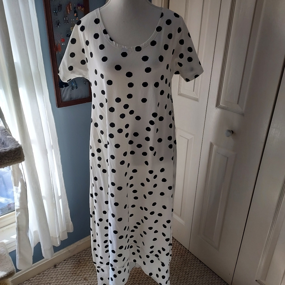 MxM Matthildur NWOT Black and White Polka Dot Dress